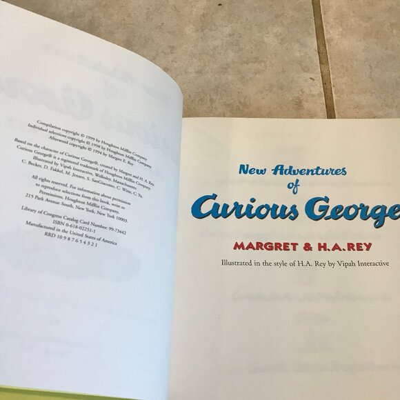 New Adventures of Curious George Hardcover Book by Margret & H.A. Rey Retro Kids - Picture 4 of 7